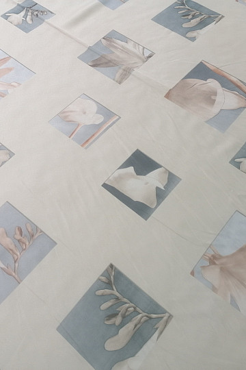Tessuto decorativo Beige con fiori
