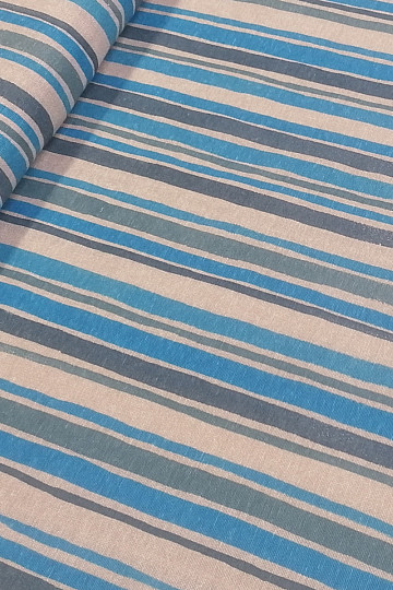 Tessuto decorativo Striscia blu 2