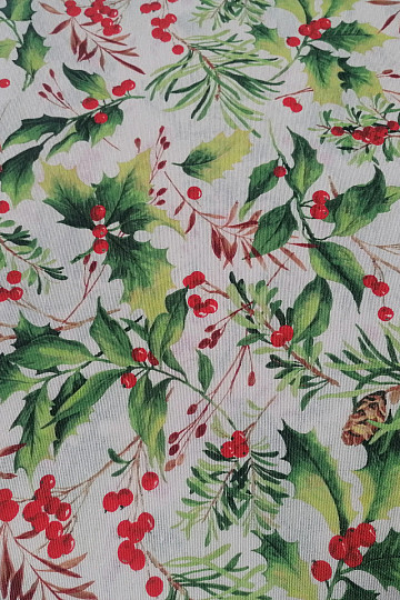Tessuto decorativo natalizio Holly 3