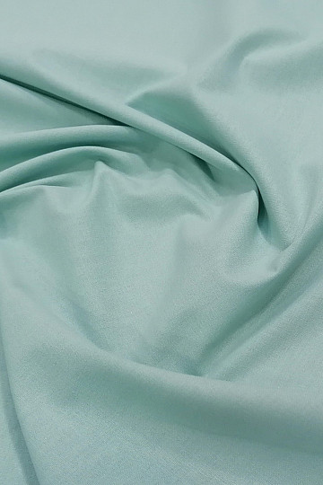 Tessuto di cotone verde menta UNI JADE