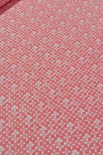 Ruote in tessuto di cotone rosa antico