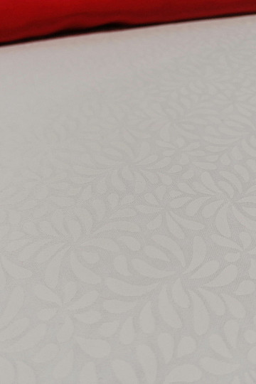 Tessuto di cotone Sarah satinato bianco