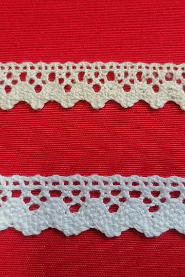 Laccio in cotone 75260 22mm bianco
