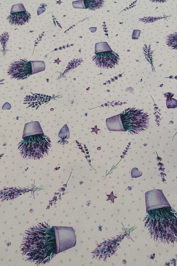 Vaso da fiori in tessuto decorativo color lavanda