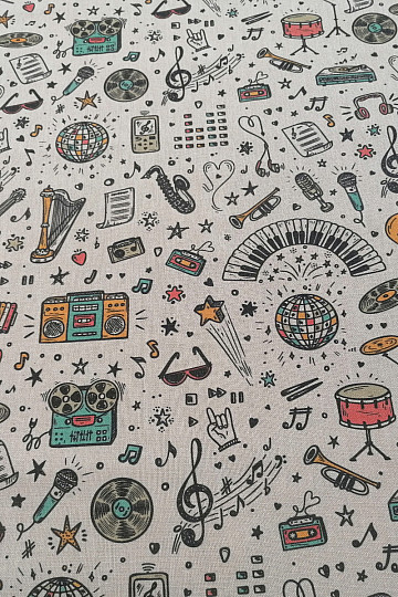 Tessuto decorativo Musica