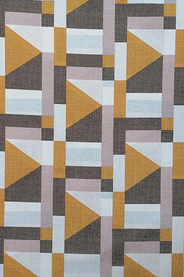 Tessuto decorativo Geo giallo