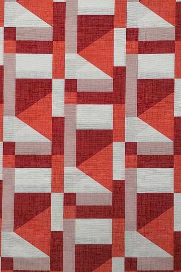 Tessuto decorativo Geo rosso