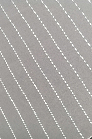 Tenda in voile bianco a righe 265 cm