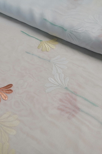 Tenda di lusso in voile 966/290 fiori