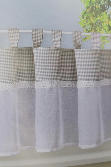 Tenda finita GERSTER kanafas grigio 50x150 cm