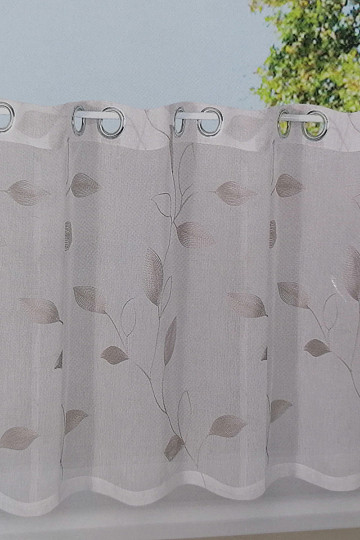 Tenda finita GERSTER foglie grigio-beige 50x150 cm