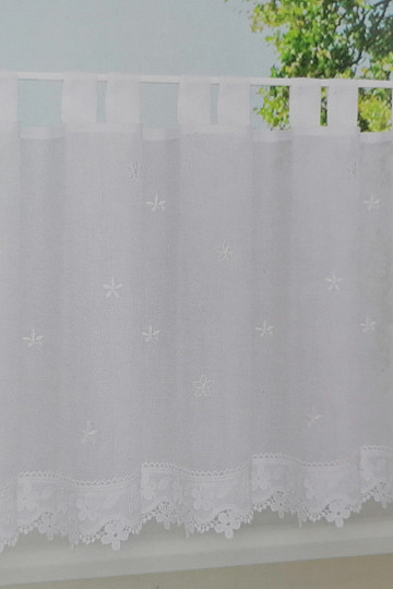 Tenda finita GERSTER fiore bianco 50x150 cm