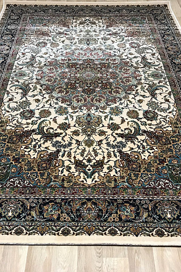 Tappeto acrilico di lusso RAZIA 5503 marrone / bianco