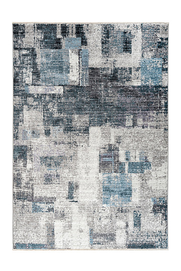 Tappeto moderno MEDELLIN 407 argento/blu