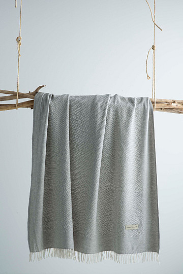 Plaid LUSSO CISSE st. grigio