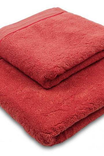 Asciugamano e telo da bagno MIKRO rosso scuro