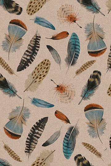 Tessuto decorativo OTONO FEATHERS 601 stampa digitale