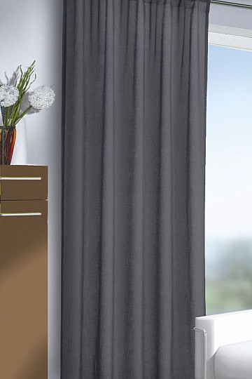 Tenda decorativa leggera ROKO grigia 140x245