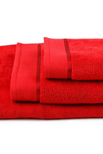 Asciugamano e telo bagno MIKRO rosso