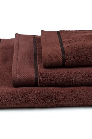 Asciugamano e telo da bagno MIKRO marrone scuro