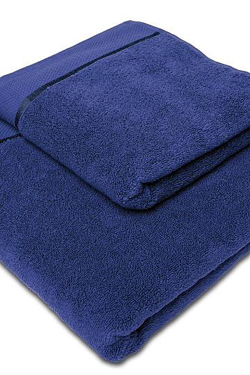 Asciugamano e telo da bagno MIKRO blu navy scuro