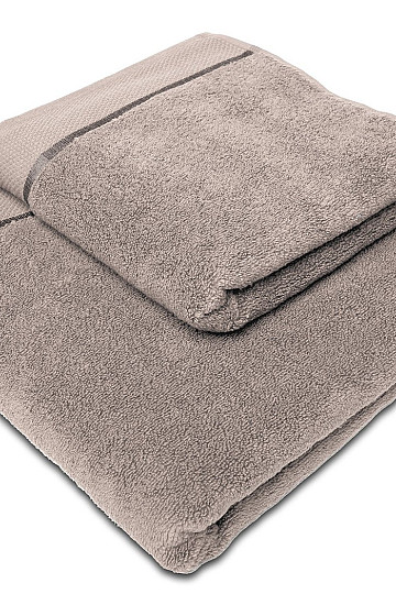 Asciugamano e telo da bagno MIKRO beige grigio