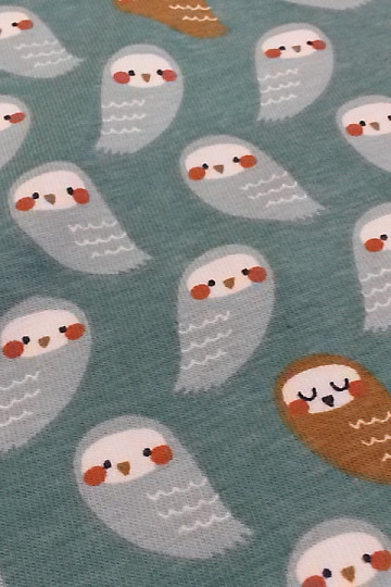 GUFO maglia di cotone turchese