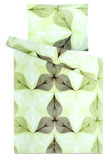 Biancheria da letto in microfibra microflanella - PISTACHIA SYMBIOSIS