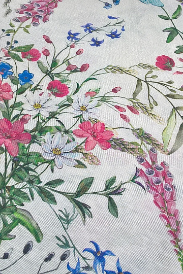 Tessuto decorativo MALVA PRATO FIORE