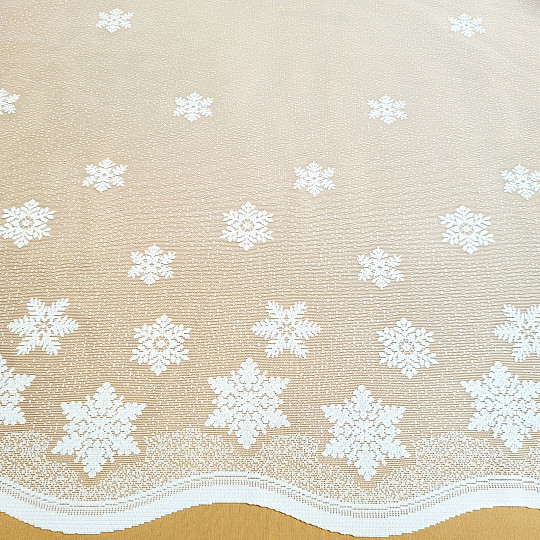 Tenda jacquard di NATALE con vetrate colorate FLAKES II