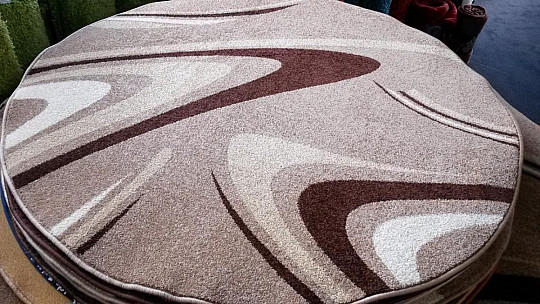 tappeto circolare COFFEE beige