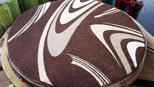 tappeto circolare COFFEE marrone