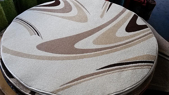 tappeto cerchio crema CAFFÈ