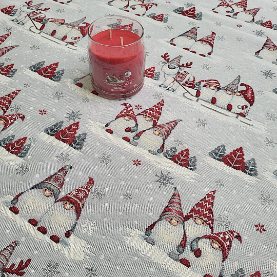 Tovaglia e sciarpa in arazzo ELFI DI NATALE 2