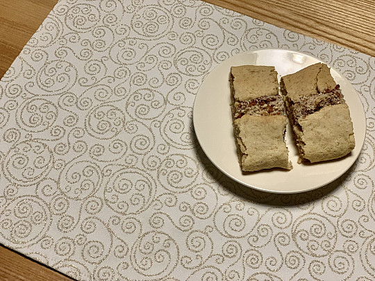 Tovaglie e sciarpe natalizie Ornamento oro