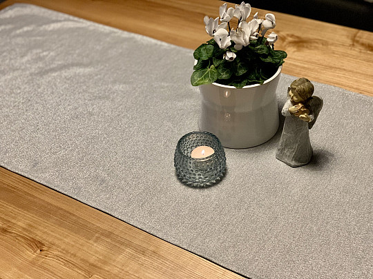 Tovaglie e sciarpe natalizie FLASH SILVER grigio