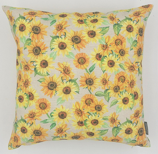 Fodera per cuscino girasole