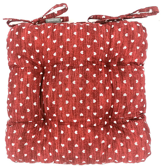 Cuscini per sedia CUORE BORDEAUX