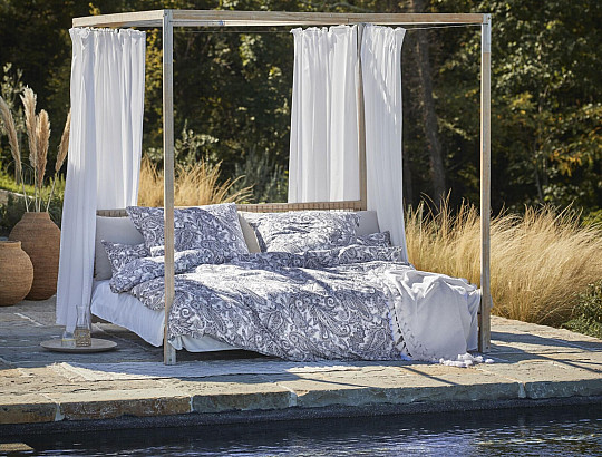 Biancheria da letto di lusso in raso IRISETTE FLORENZ 8447-20 BLAU