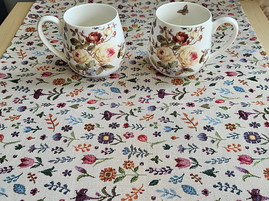 Tovaglia e sciarpa in arazzo GIARDINO