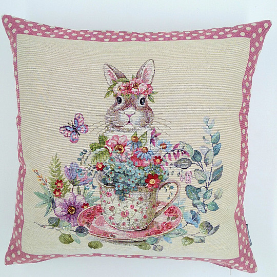 Fodera per cuscino Tapestry BARE IN A MUG rosa