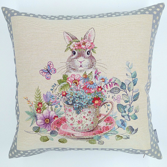 Fodera per cuscino Tapestry BARE IN A MUG grigio