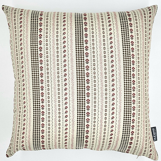 Fodera per cuscino TOSCANA RIGA STRIPE bordeaux