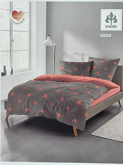 Biancheria da letto di lusso in flanella IRISETTE 8334-60 DUBLIN stelle rosse