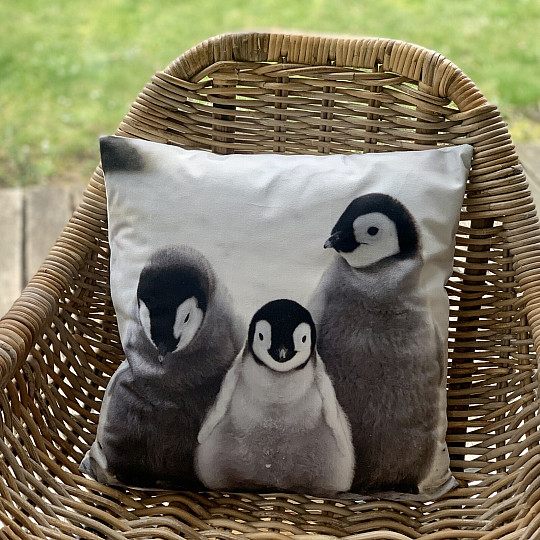 Fodera per cuscino decorativa PINGUINI