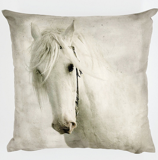 Fodera per cuscino decorativo CAVALLO BIANCO