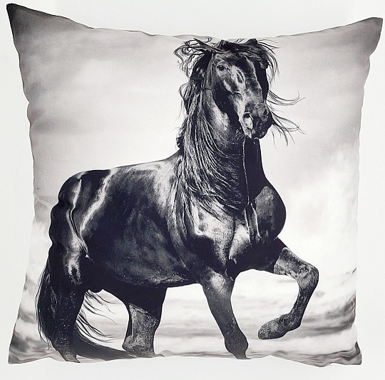 Federa decorativa CAVALLO NERO