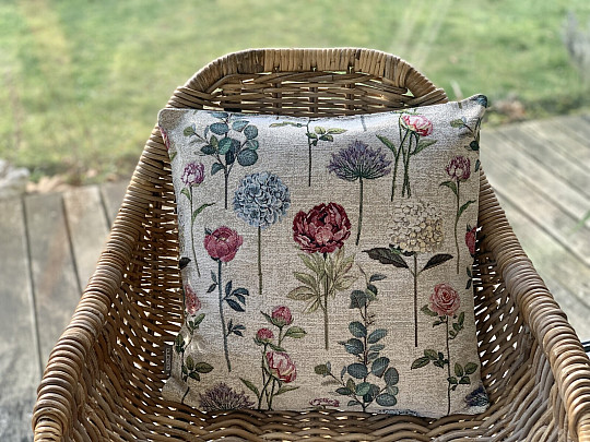 Fodera per cuscino con arazzo FLORES TIME II