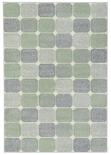 Tappeto in pezzi PORTLAND verde-grigio