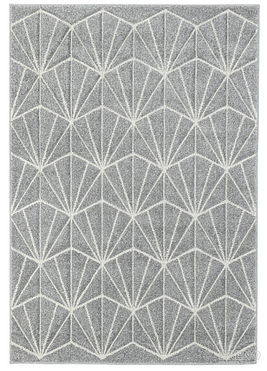 Tappeto in pezzi PORTLAND grigio-bianco